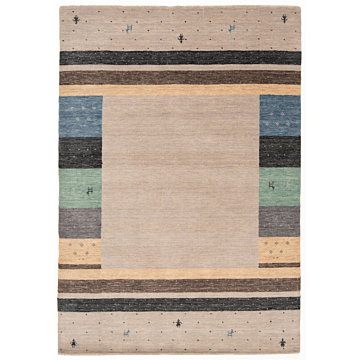 Handloom Rug Gray 176 x 122 cm