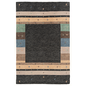 Handloom Rug Gray 175 x 115 cm