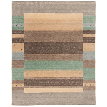 Handloom Rug Multicolor 302 x 241 cm