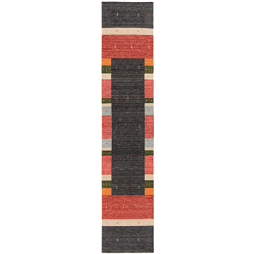 Handloom Rug Gray 362 x 76 cm