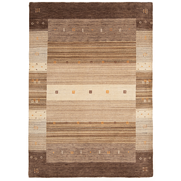 Handloom Rug Beige-Cream 193 x 142 cm