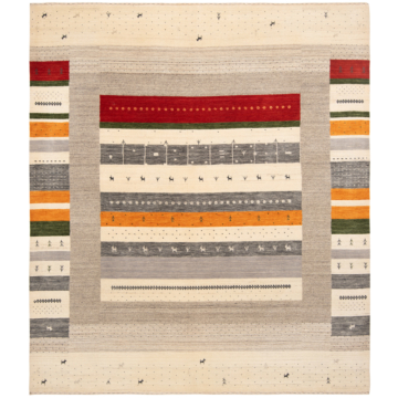 Handloom Rug Beige-Cream 232 x 204 cm