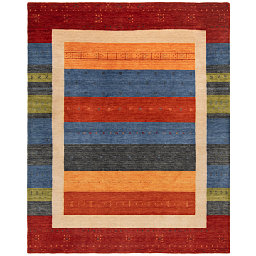 Handloom Rug Multicolor 247 x 200 cm