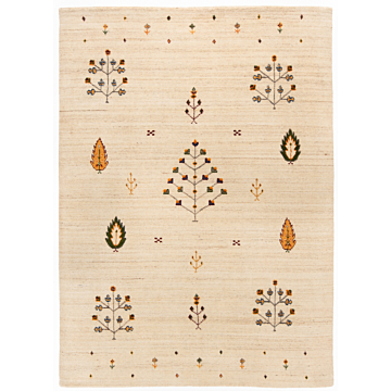 Handloom Rug Beige-Cream 190 x 143 cm