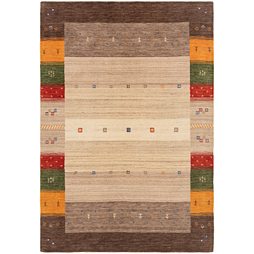 Handloom Rug Beige-Cream 195 x 137 cm