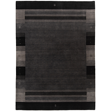 Handloom Rug Gray 240 x 172 cm
