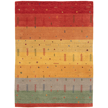 Handloom Rug Multicolor 241 x 183 cm