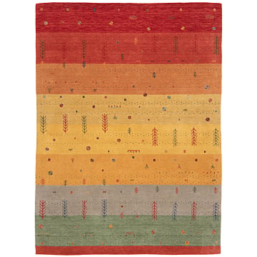 Handloom Rug Multicolor 242 x 180 cm