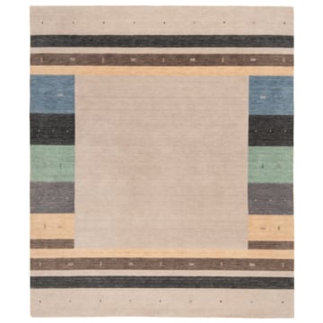 Handloom Rug Gray 301 x 247 cm