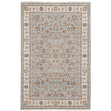 Nain Persian Rug Gray 302 x 202 cm