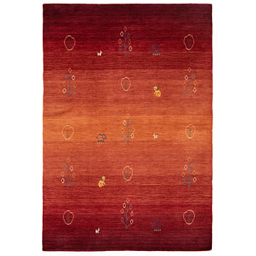 Handloom Rug Orange 180 x 120 cm