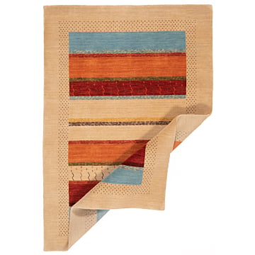 Handloom Rug Beige-Cream 176 x 120 cm