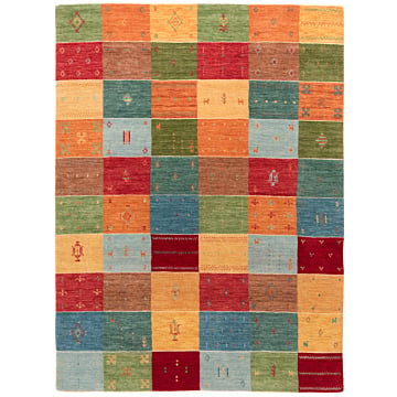 Handloom Rug Multicolor 198 x 148 cm