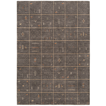 Handloom Rug Gray 200 x 140 cm