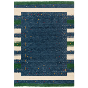 Handloom Rug Night Blue 199 x 142 cm