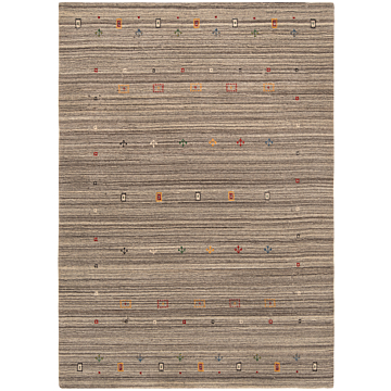 Handloom Rug Gray 202 x 143 cm