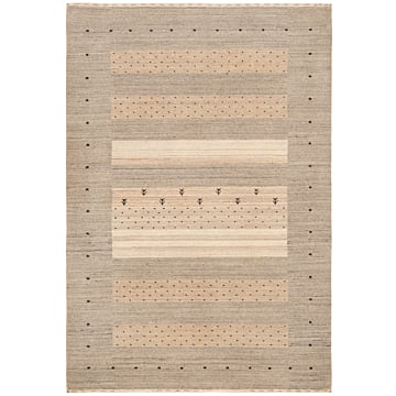 Handloom Rug Beige-Cream 203 x 139 cm
