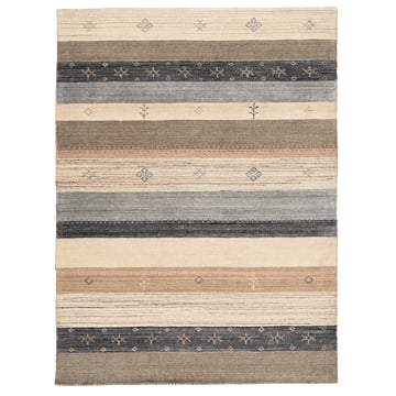 Handloom Rug Beige-Cream 202 x 141 cm
