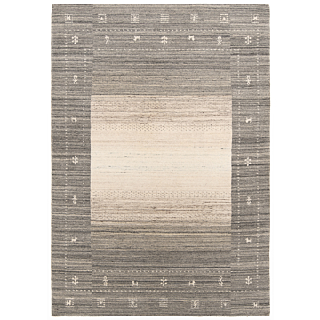 Handloom Rug Gray 200 x 140 cm