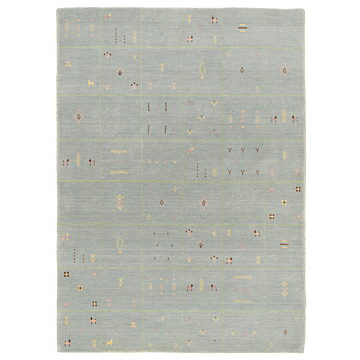 Handloom Rug Gray 198 x 140 cm