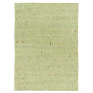 Handloom Rug Green 198 x 143 cm
