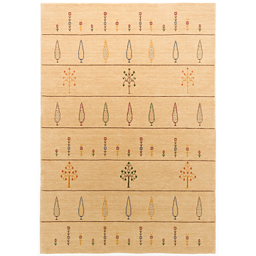 Handloom Rug Beige-Cream 197 x 138 cm