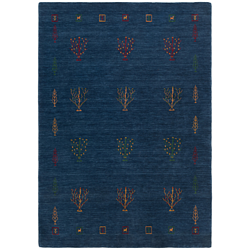 Handloom Rug Night Blue 196 x 140 cm