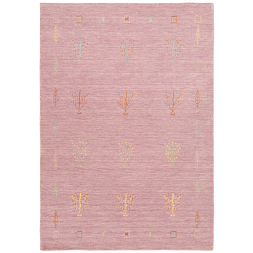 Handloom Rug Pink 198 x 140 cm