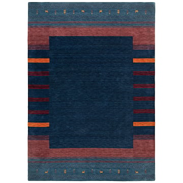Handloom Rug Night Blue 241 x 173 cm