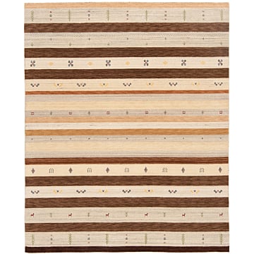 Handloom Rug Beige-Cream 248 x 206 cm