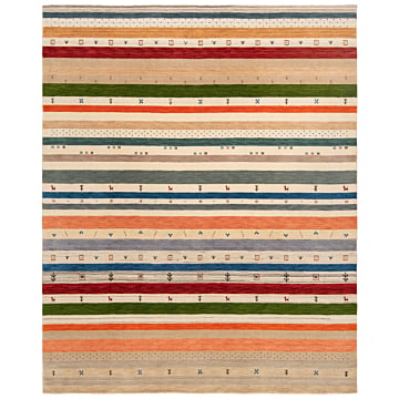 Handloom Rug Multicolor 248 x 201 cm
