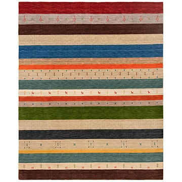 Handloom Rug Multicolor 248 x 204 cm