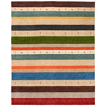 Handloom Rug Multicolor 248 x 202 cm