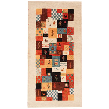 Gabbeh persian Rug Multicolor 142 x 72 cm
