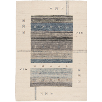 Handloom Rug Beige-Cream 240 x 170 cm