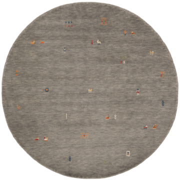 Handloom Rug Gray 190 x 190 cm