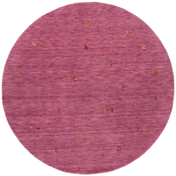 Handloom Rug Purple 190 x 190 cm