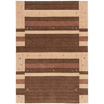 Handloom Rug Brown 235 x 166 cm