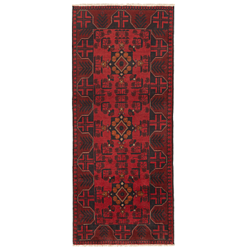 Kahlmohammadi Afghan Rug Red 188 x 77 cm