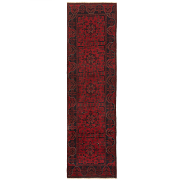 Kahlmohammadi Afghan Rug Red 290 x 80 cm