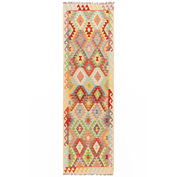 Kilim afghan Multicolor 291 x 83 cm