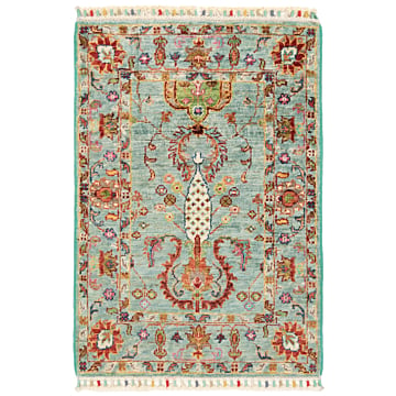 Ziegler Rug Turquoise 84 x 69 cm