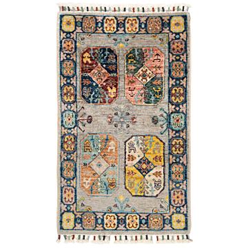 Ziegler Rug Gray 98 x 61 cm