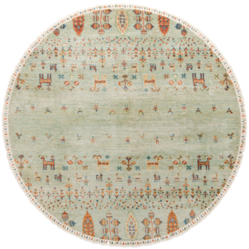 Ziegler Rug Turquoise 195 x 195 cm