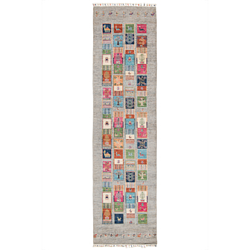 Ziegler Rug Gray 304 x 80 cm