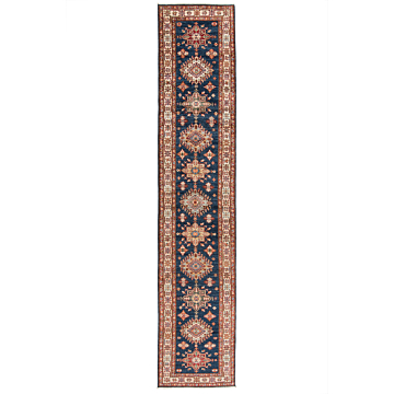 Kazak Fine Rug Night Blue 415 x 84 cm