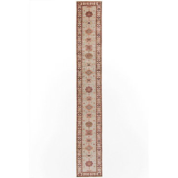 Kazak Fine Rug Gray 481 x 87 cm
