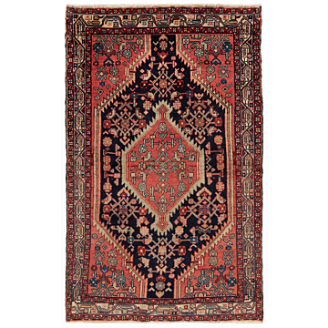 Hamedan Persian Rug Night Blue 165 x 107 cm