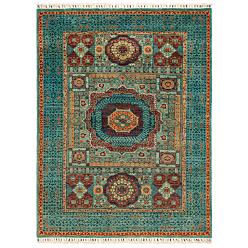 Ziegler Mamluk Rug  Turquoise 196 x 150 cm