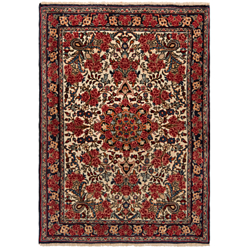 Bidjar Persian Rug Beige-Cream 94 x 67 cm